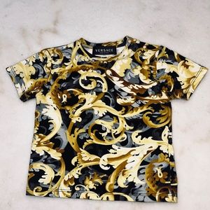 Kids Unisex Versace Short Sleeve Shirt